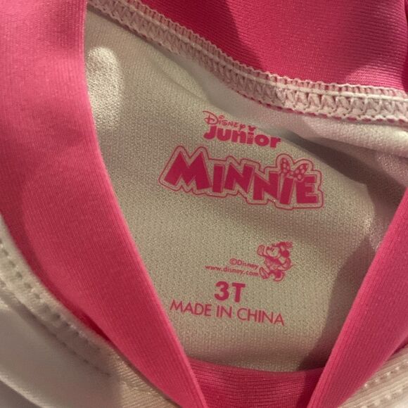 Disney Pink and White Minnie Mouse Swimwear Set 3T - Picture 3 of 7